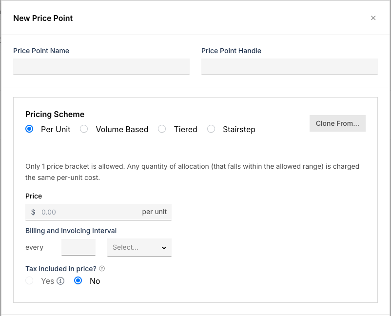 Product pricing options