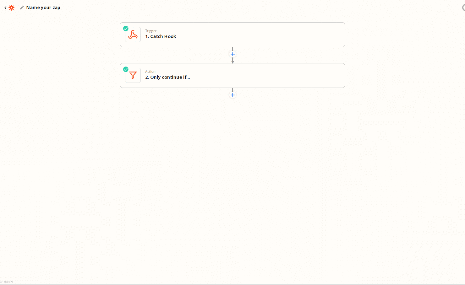 a Zapier Run Javascript action with its input data fields and code box